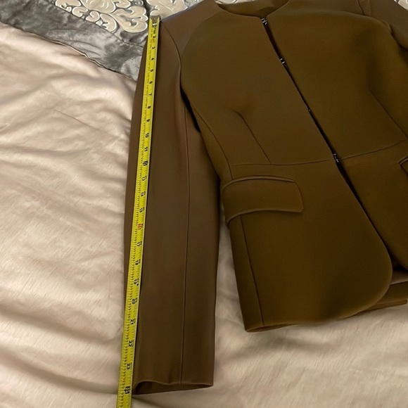 Neil Barrett Camel Brown Leather & Wool-blend Blazer - Picture 13 of 16